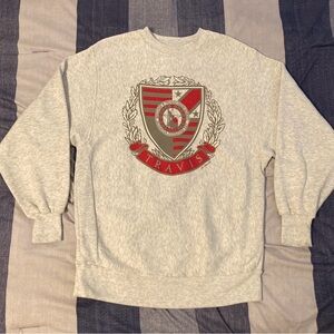 Vtg 1983 William B Travis High School Sweatshirt Sz L Austin Tx Mens Unisex